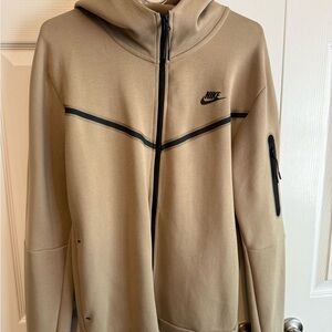 Nike TECH Tan Full-Zip Hoodie
